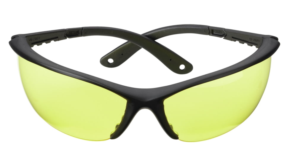 Champion Shooting Glasses with Open Black Frame and Yellow Lenses 40604