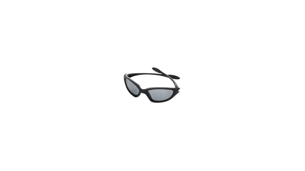 Champion Target Sunglasses w/ Full Black Frame-Smoke Lenses