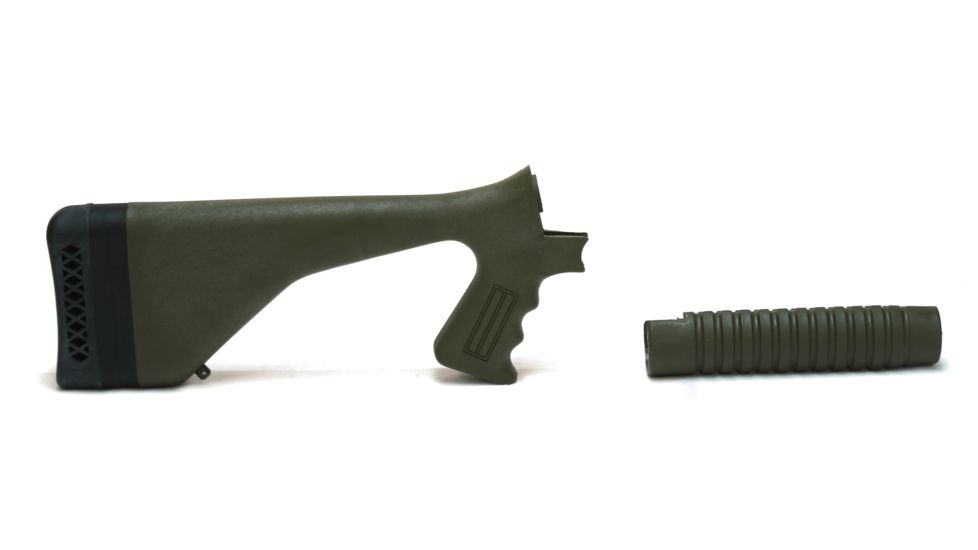 Choate Tool Moss 500 Pistol Grip Stock and Long Forend, Green, CMT-02-01-37