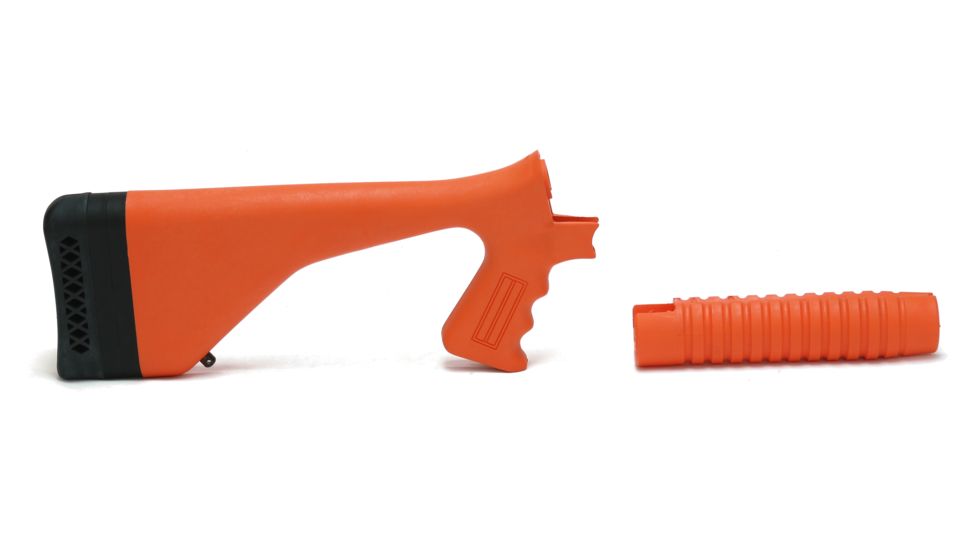 Choate Tool Mossberg 500 Pistol Grip Stock and Long Forend, Orange, CMT-02-01-36