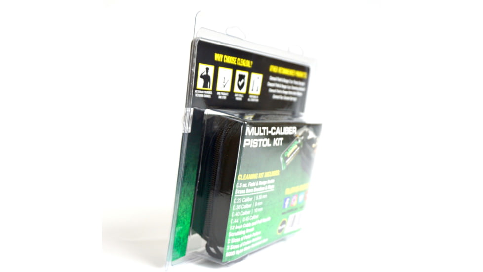 Clenzoil Multi-Caliber Pistol Kit, Black, 2328