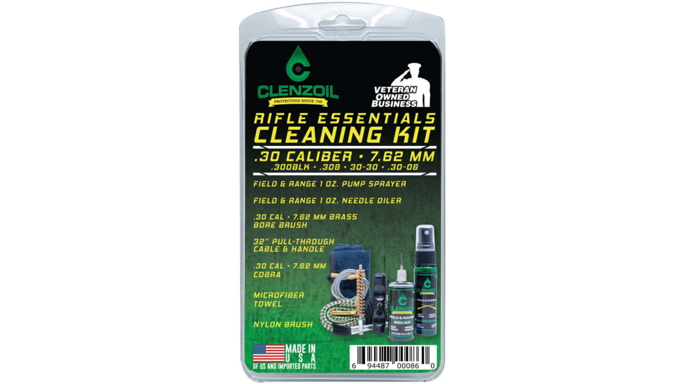 Clenzoil Rifle Essentials Kit, 30 Caliber/7.62 mm, Black, 3860