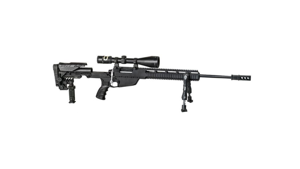 Command Arms Accessories Long Multi Position Adjustable Sniper Stock,Black SRS Assembly