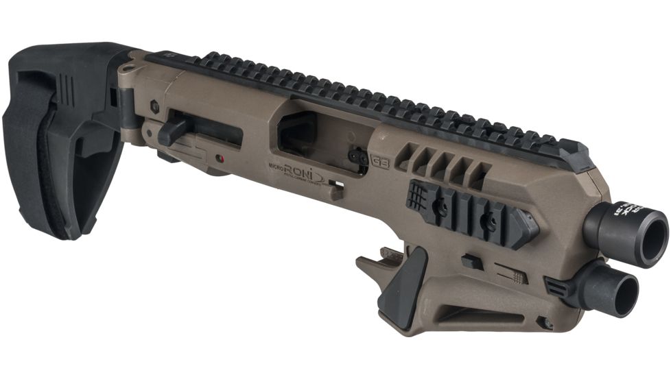 CAA Micro Roni Stabilizer Pistol Carbine Conversion for Glock - Non NFA, Glock 17/22/31, Green, MIC-RONI-STAB17-02
