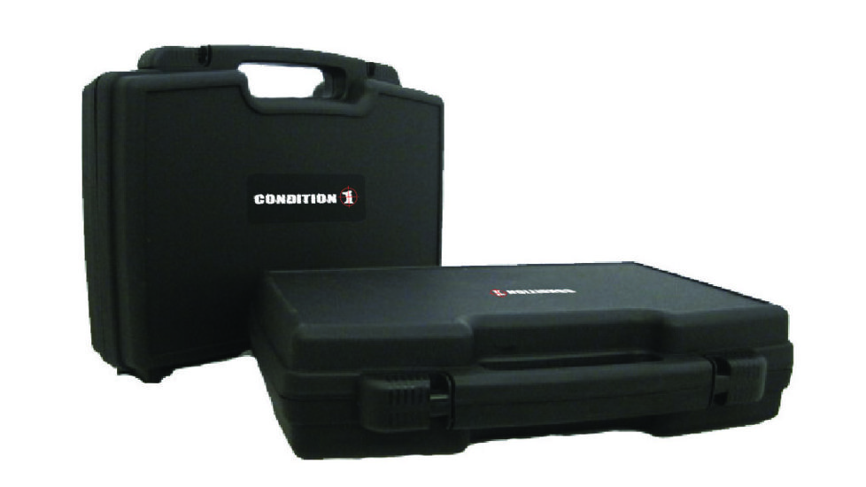 Condition 1 17in. Double Pistol Case w/ Slide Latch, Black H086BKF8056LNO