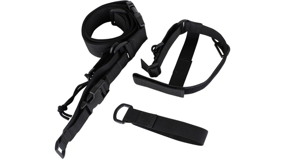 Condor Outdoor 3 Point Sling, Black, 3PS-002
