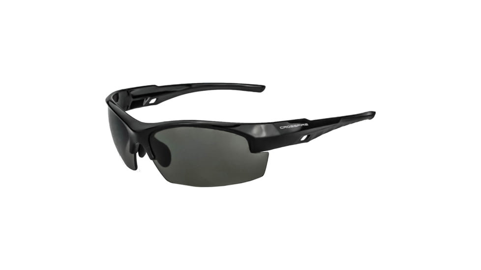 CrossFire Cipher Premium Shooting Glasses Smoke, Black, XFFS-1020C