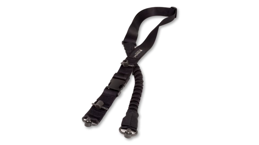 Crosstac Ambi 1.5in Wide Gun Sling / QD Swivels, Black, Regular, 135031-BLK-QD