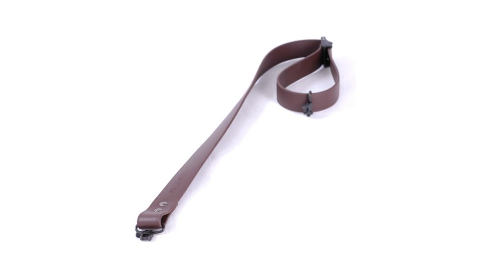 Crosstac Outfitter Gun Sling 1 1/4 inch, Brown Biothane, Locking Sling Swivels, Brown, Regular, 110020-BRN-LSS