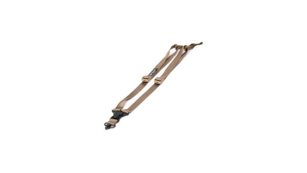 Crosstac V-Point Sling, HK Connectors, Coyote Brown, 135033-CB-HK