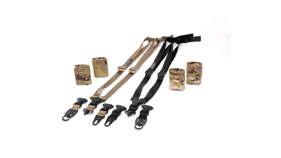 Crosstac V-Point Sling, HK Connectors, Coyote Brown, 135033-CB-HK