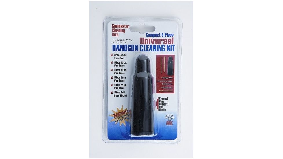 DAC Technologies 8 Piece Compact Universal .22-45 cal. Pistol Cleaning Kit HGC2459