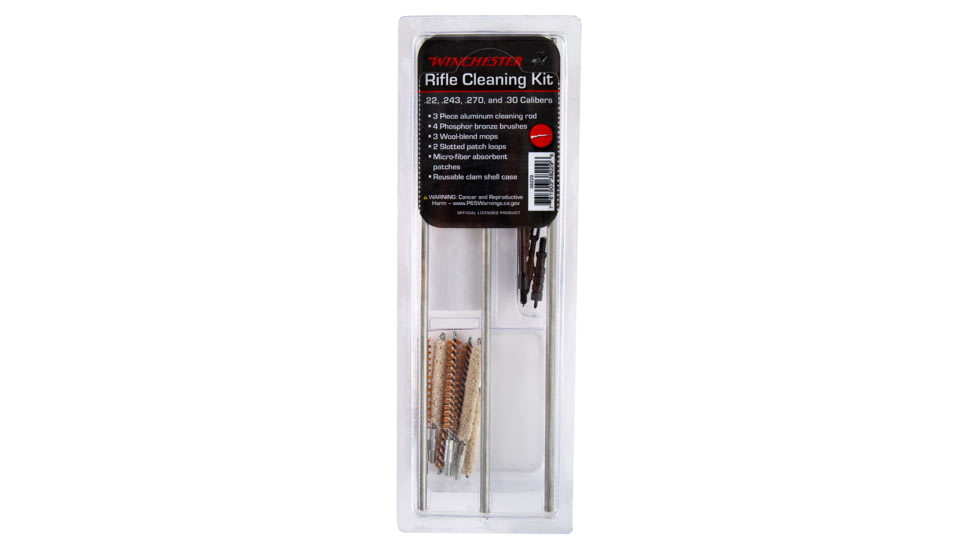 DAC Technologies Gunmaster 16 Piece Universal Rifle Cleaning Kit in Re-usable Clamshell, WIN38229