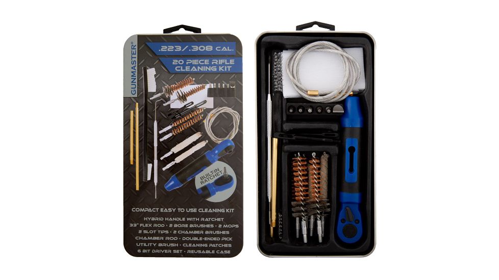 DAC Technologies Slim Line 15 Piece Rifle Cleaning Kit w/ Rachet Handle And Bit Set In Mettlecase, 38261