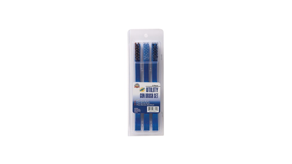 DAC Technologies Three Piece Utility Brush Set - Nylon,Bronze,Stainless, UBS 741