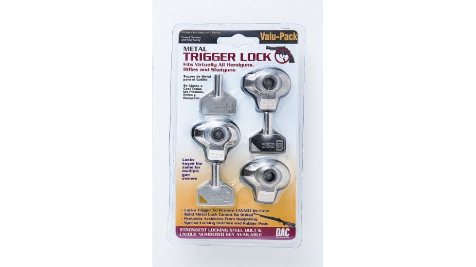 DAC Technologies Triple Pack Metal Trigger Lock 38295/MTL100