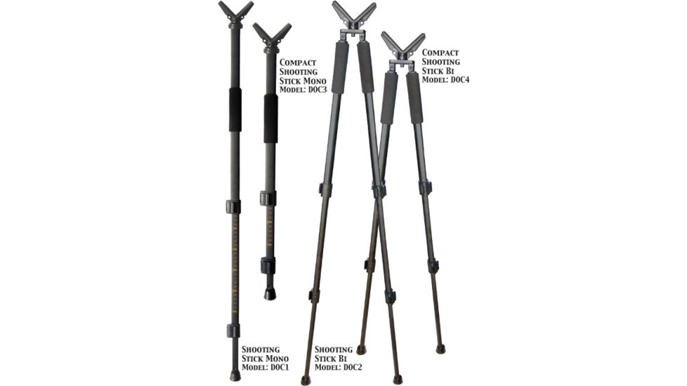 Dead Deer 62in Dead-On 360 quick action Shooting Stick, BiPod DOC2