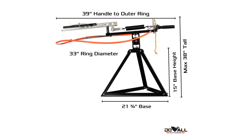 Do All Outdoors Clay Hawk Launcher, Black, 1 or 2 Clays, CH300