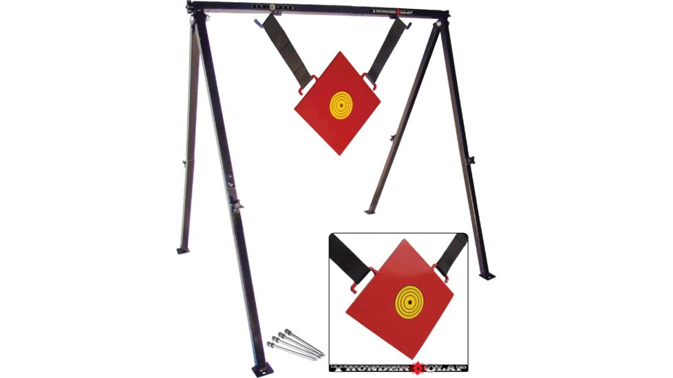 Do All Outdoors Thunder Claphandgun to high caliber gong target TC1