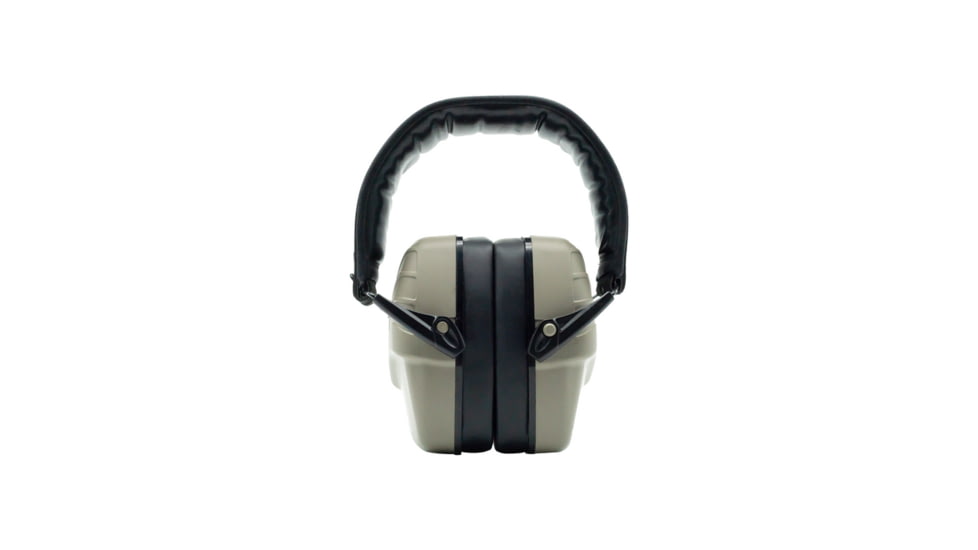 Double Tap Industries Passive Earmuffs - Hearing Protection, Tan/Black, EM-P-001