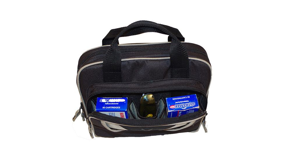 Down Range Double Pistol Case, w/internal dividers, DRU14