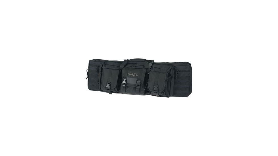 Drago Gear Double Gun Case 36x14x12.5 in, Black, DRA12301BL