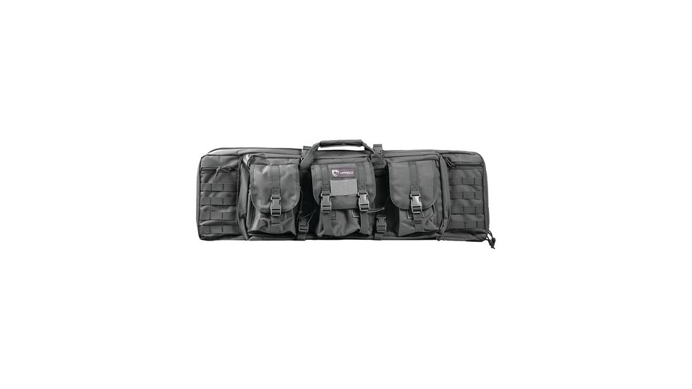 Drago Gear Double Gun Case 36x14x12.5 in, Gray, DRA12301GY