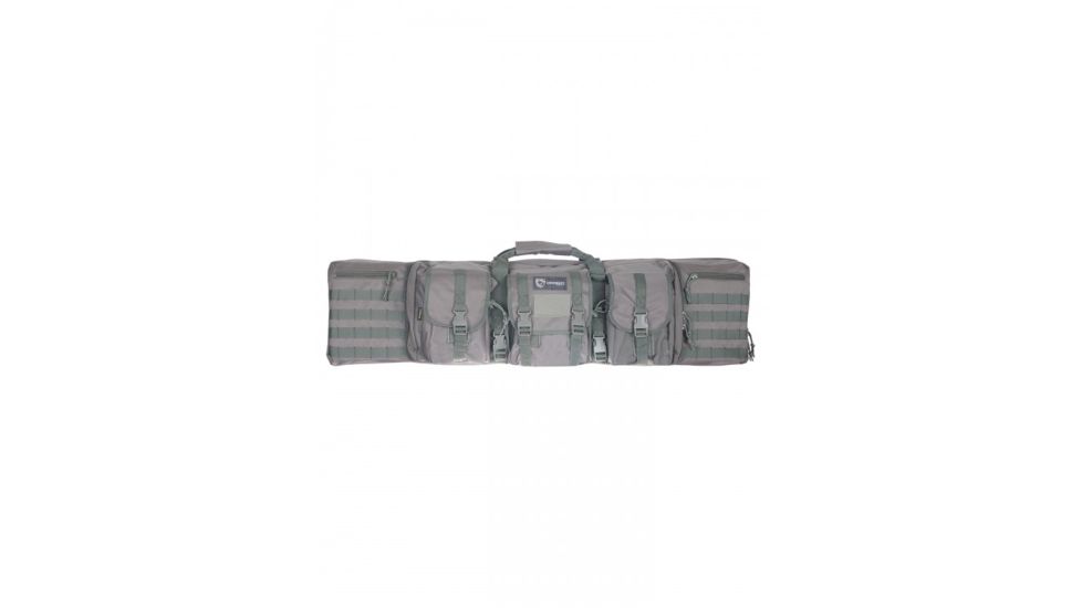 Drago Gear Tactical Double Gun Case 42in, 600 Denier Polyester, Gray, 12343GR
