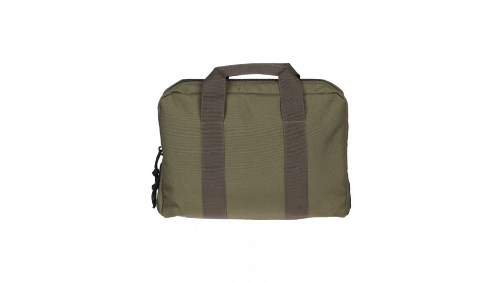 Drago Gear Double Pistol Case, 600D Polyester, 12.5x9.5x4.5in, Green, 12315GR