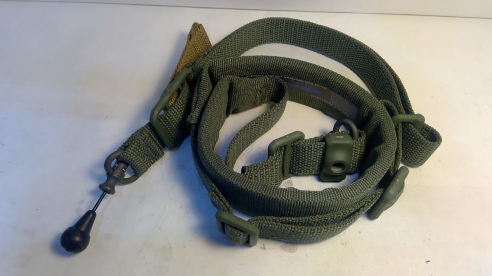 EDEMO Blue Force Gear Vickers 2-to-1 Padded Sling, RED Swivel Version w/Nylon Adjuster and Hardware, OD Green VCAS-2TO1-RED-200-AA-OD, EDEMO2