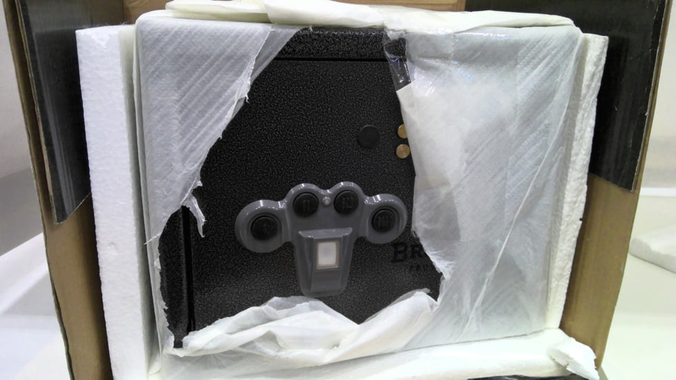 EDEMO Browning Safes PV900 Pistol Vault Textured Biometric, Black, 1601100239, EDEMO1