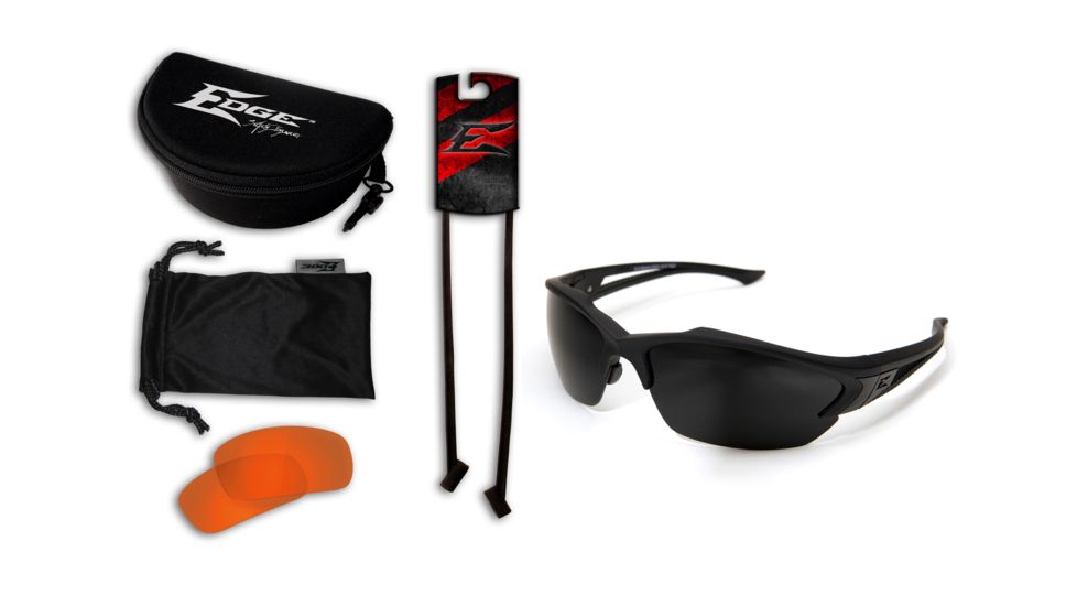 Edge Eyewear Acid Gambit 2 Lens Kit, Soft-Touch Matte Black Frame / Tiger's Eye Vapor S, SG2K-3
