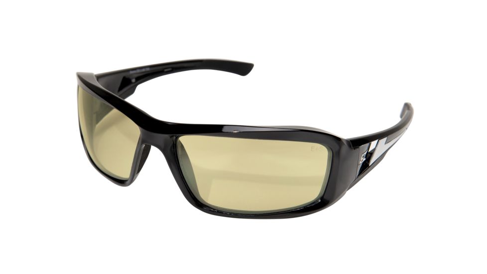 Edge Eyewear Brazeau Sunglasses, Black Frame, Polarized Yellow Lenses, TXB212