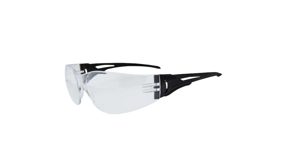 Edge Eyewear Viso Shooting Glasses, Black Frame, Clear Vapor Shield Lens, 200 Pieces Per Case, CV111VS