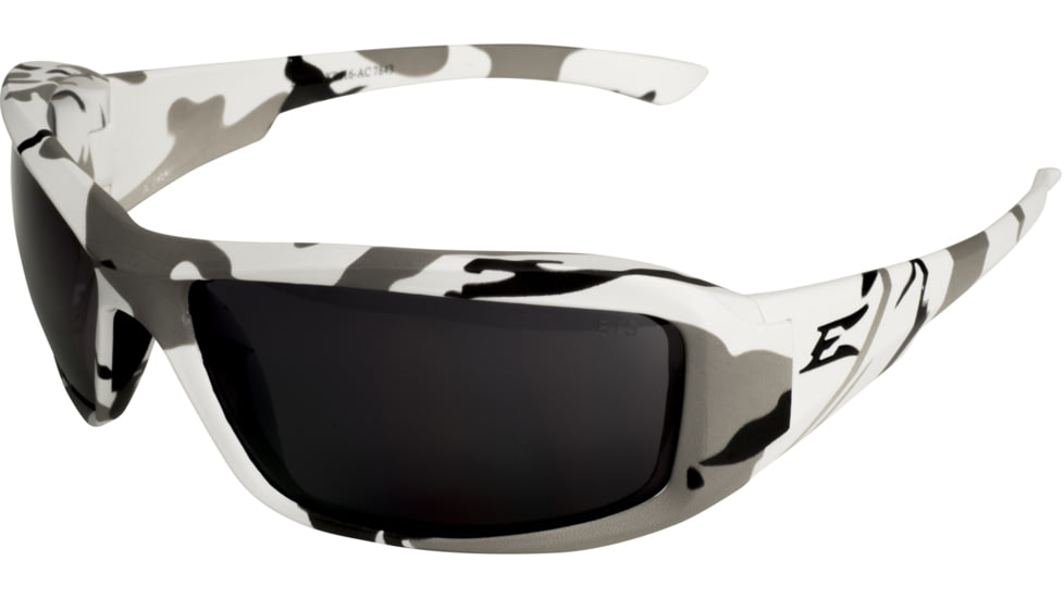 Edge Safety Eyewear Brazeau Sunglasses, Arctic Camo Frame, Smoke Lens, One Size, XB116-AC