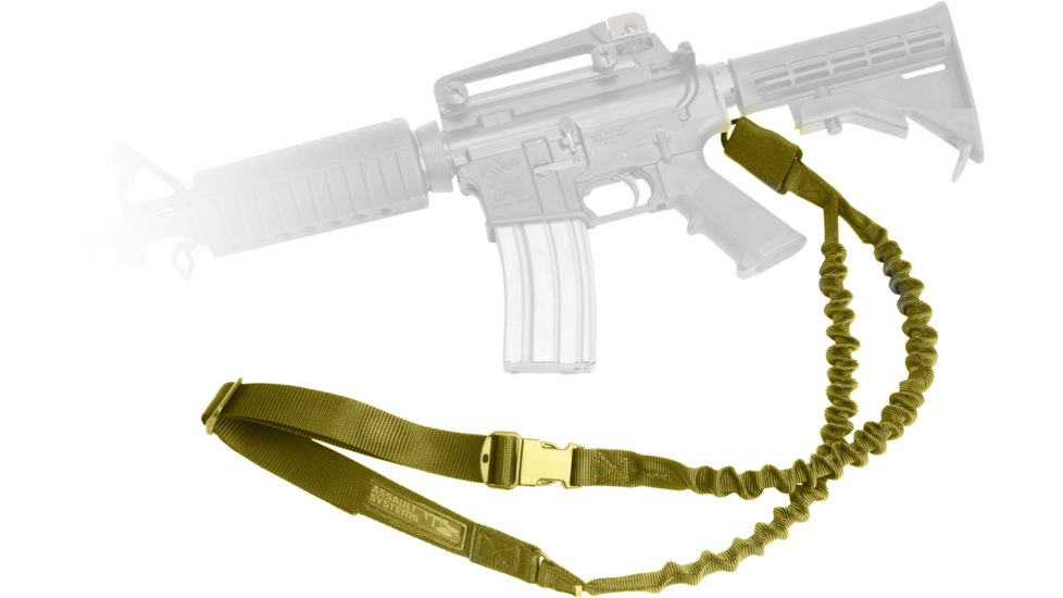 Elite Survival Systems Single Point Bungee Sling, Coyote Tan, Coyote Tan, 1 SPS01-T