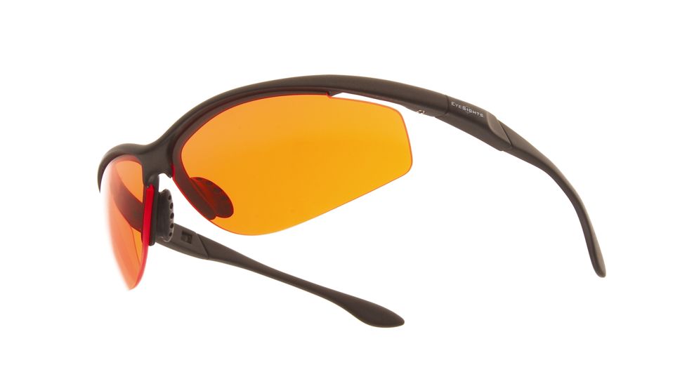 Eyesights Shooting Glasses,Graphite Frame,Clear,Gray,Orange,Yellow Interchangeable Lenses S101X