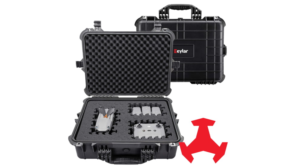 Eylar 20in Large Hard Case Equipped w/Ragar XP Crosslinked Foam Insert, Black, SA00002-BLK-RG-XP