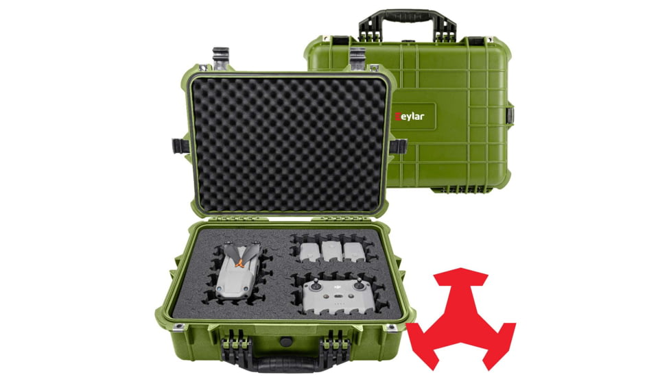 Eylar 20in Large Hard Case Equipped w/Ragar XP Crosslinked Foam Insert, Green, SA00002-GRN-RG-XP