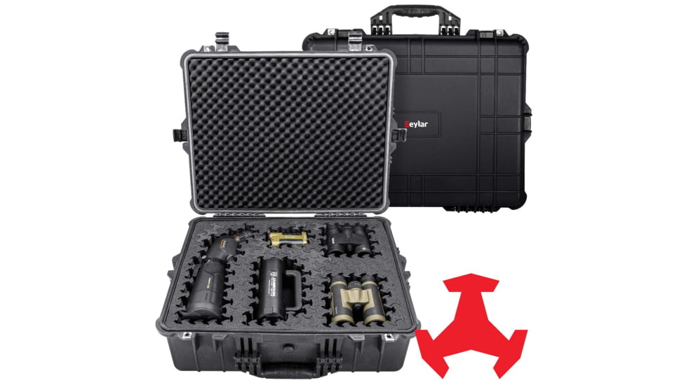 Eylar 24in Extra Large Hard Case Equipped w/Ragar XP Crosslinked Foam Insert, Black, SA00041-BLK-RG-XP