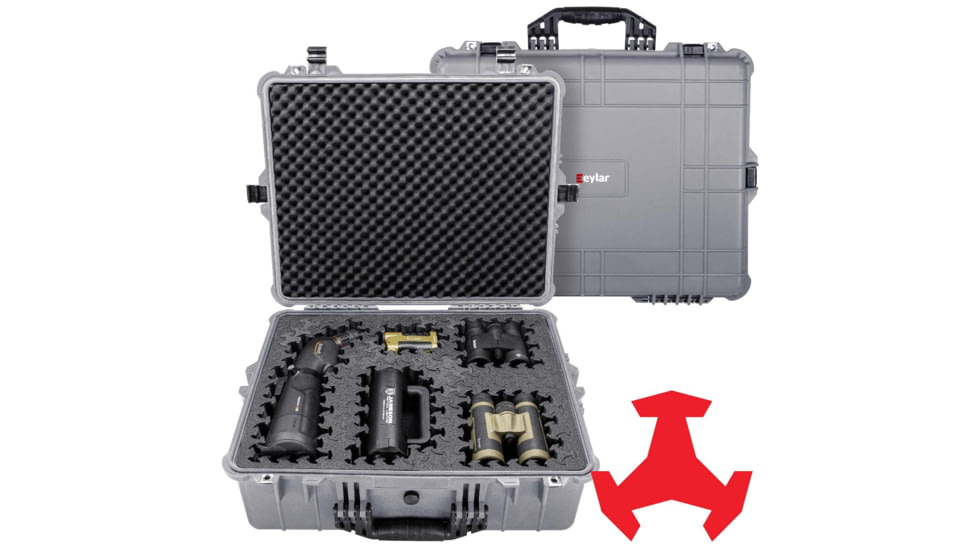 Eylar 24in Extra Large Hard Case Equipped w/Ragar XP Crosslinked Foam Insert, Gray, SA00041-GRA-RG-XP