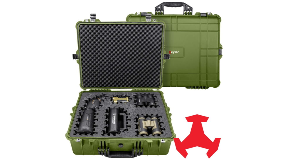 Eylar 24in Extra Large Hard Case Equipped w/Ragar XP Crosslinked Foam Insert, Green, SA00041-GRN-RG-XP
