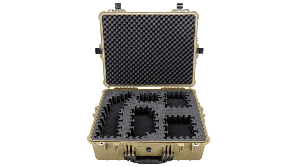 Eylar 24in Extra Large Hard Case Equipped w/Ragar XP Crosslinked Foam Insert, Tan, SA00041-TAN-RG-XP