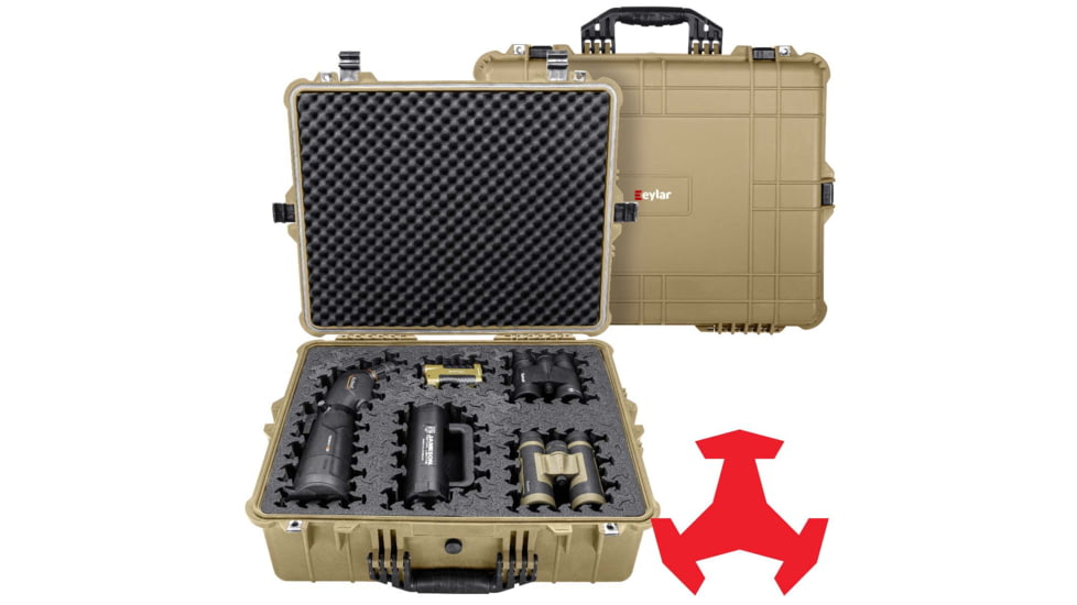 Eylar 24in Extra Large Hard Case Equipped w/Ragar XP Crosslinked Foam Insert, Tan, SA00041-TAN-RG-XP