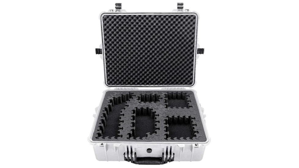 Eylar 24in Extra Large Hard Case Equipped w/Ragar XP Crosslinked Foam Insert, White, SA00041-WHI-RG-XP