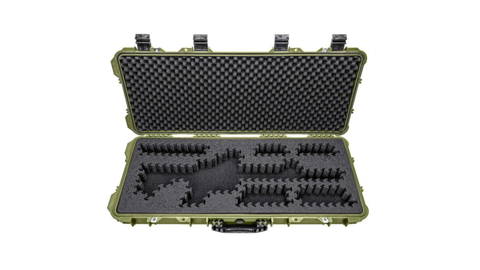 Eylar 38in Hard Rifle Case Equipped w/Ragar XP Crosslinked Foam Insert, Green, SA00013-GRN-RG-XP