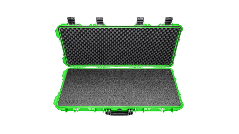 Eylar 38in Hard Rifle Case Equipped w/Ragar XP Crosslinked Foam Insert, Neon Green, SA00013-NGRN-RG-XP