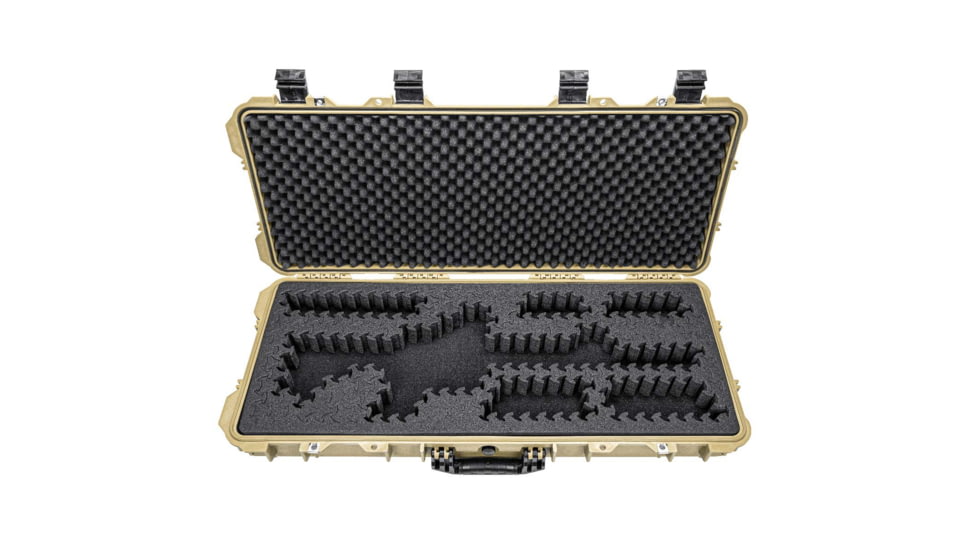 Eylar 38in Hard Rifle Case Equipped w/Ragar XP Crosslinked Foam Insert, Tan, SA00013-TAN-RG-XP