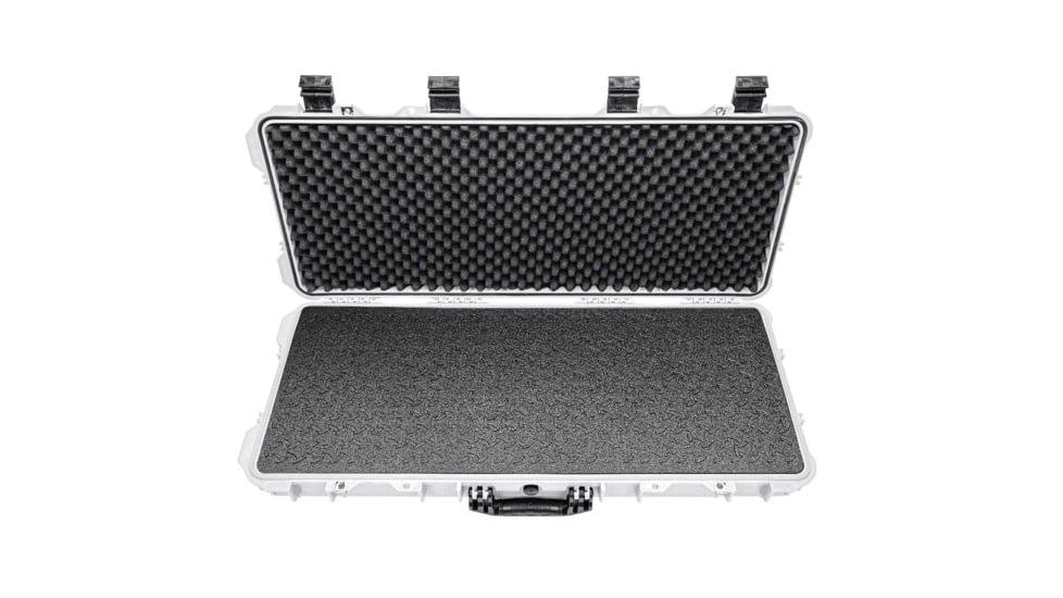 Eylar 38in Hard Rifle Case Equipped w/Ragar XP Crosslinked Foam Insert, White, SA00013-WHI-RG-XP