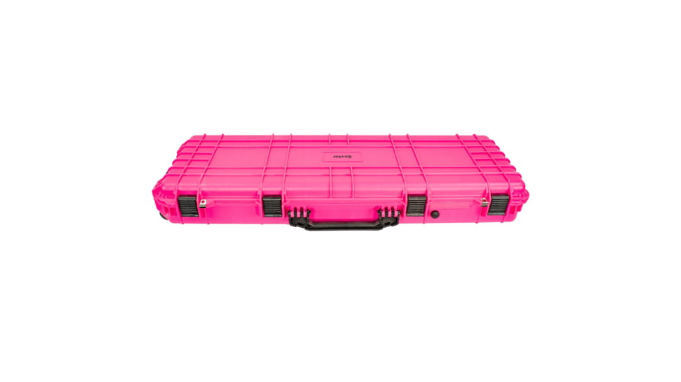 Eylar 38in Protective Roller Rifle Case Waterproof &amp; Shock Proof w/ Foam by Eylar, Pink, SA00013-Pin